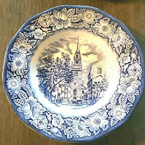 Liberty Blue Staffordshire Soup Bowl Set